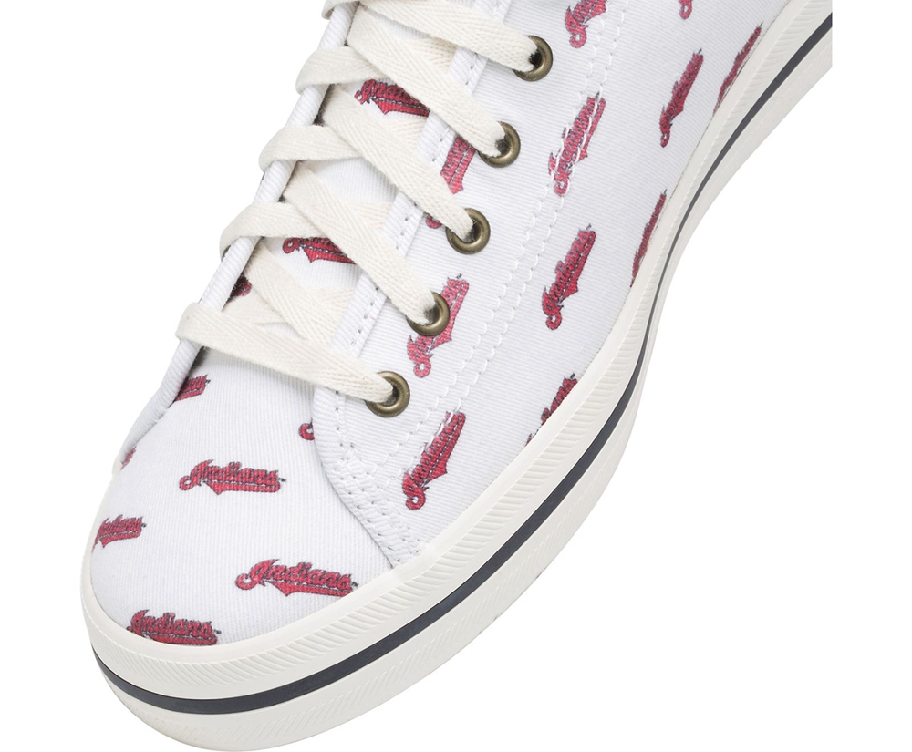 Basket Keds Femme Blanche/Rouge - Kickstart Mlb® - 187-NYQVWM